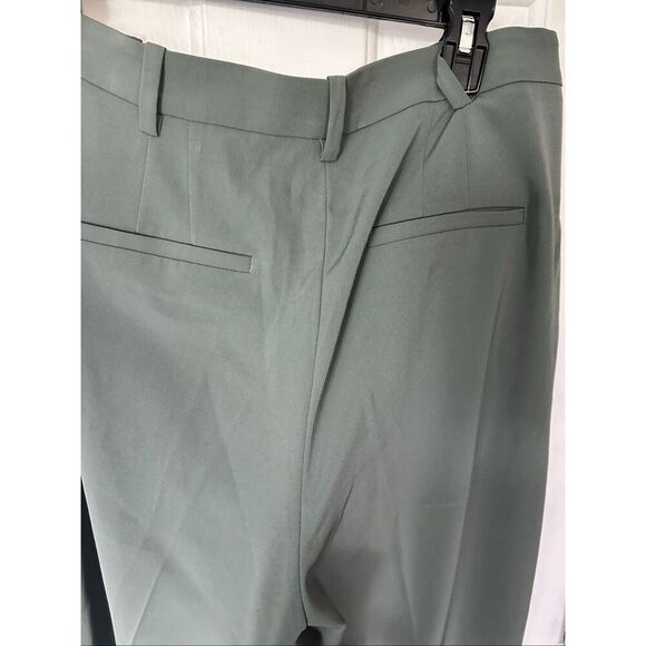 H&M high waisted olive green dress pants/work pants size 10 - Picture 4 of 5